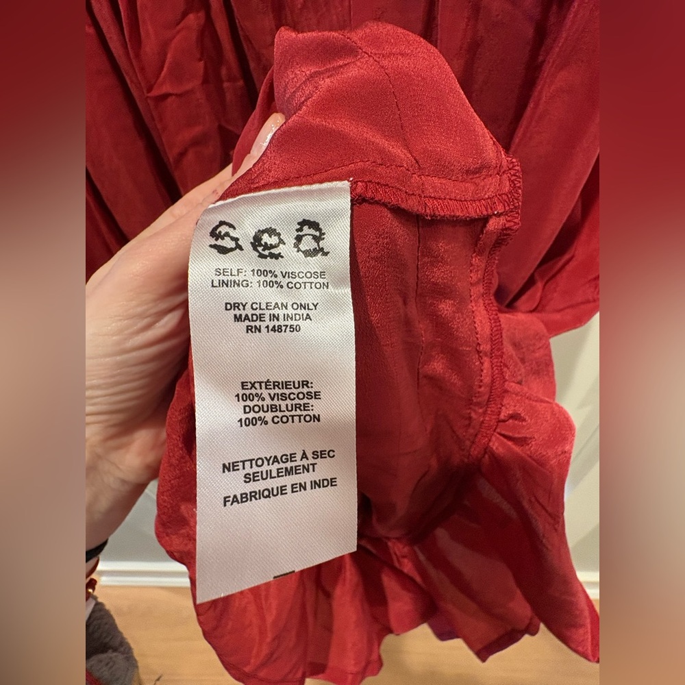 Sea New York Silk dress with cotton liner. Size 6 - Picture 3 of 6